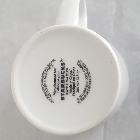 Starbucks Classic Mermaid Logo White Mug 13 fl oz/384 ml - Picture 5 of 11